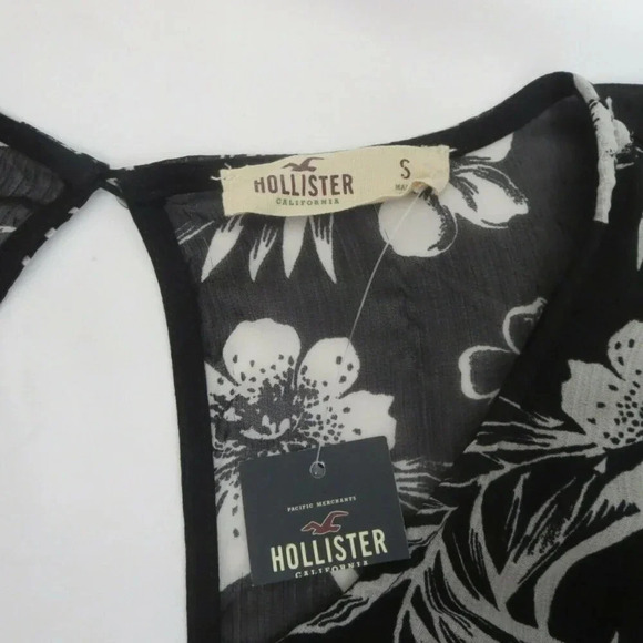NWT Hollister Floral Dress Size Small Bell Sleeve - Picture 7 of 7